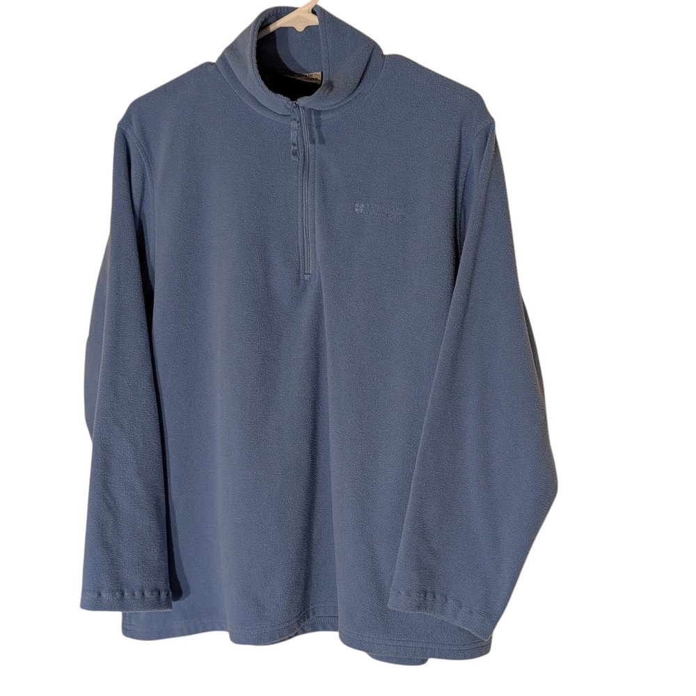 Mountain Warehouse Fleece Blue Quarter Zip Chest Logo Long Sleeve Womens Sixteen - Picture 4 of 12